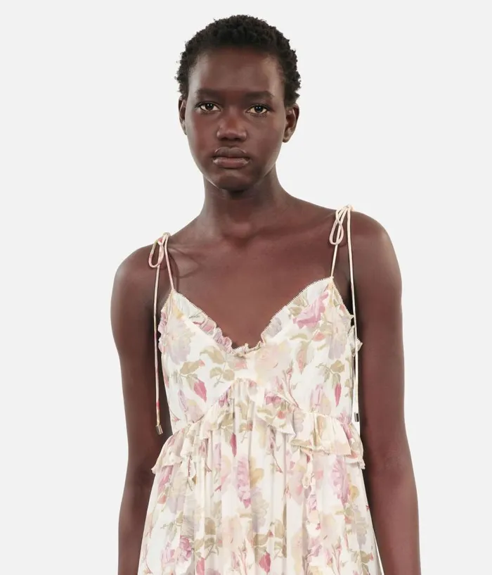 Women Dresses and Jumpsuits THE KOOPLES Short Printed Silk Dress Women Dresses and Jumpsuits THE KOOPLES Short Printed Silk Dress