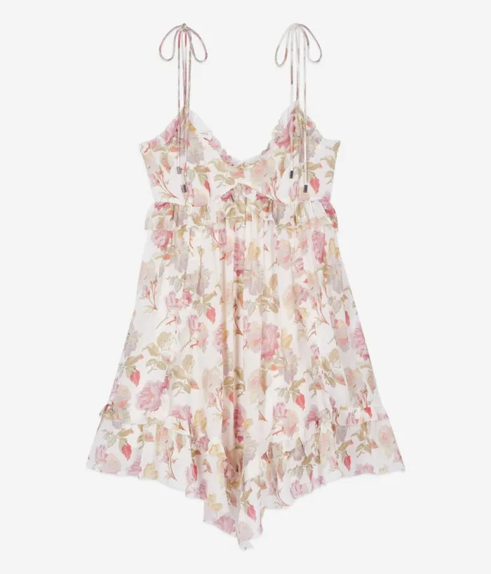 Women Dresses and Jumpsuits THE KOOPLES Short Printed Silk Dress Women Dresses and Jumpsuits THE KOOPLES Short Printed Silk Dress