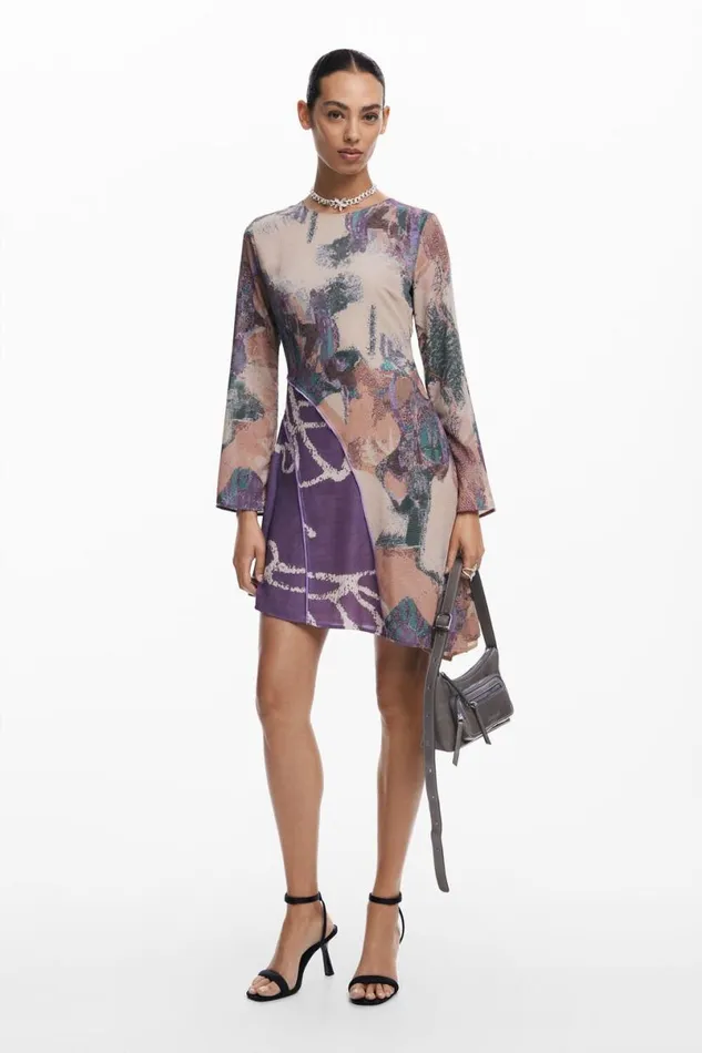 Women Dresses And Jumpsuits Desigual Asymmetric Printed Dress
