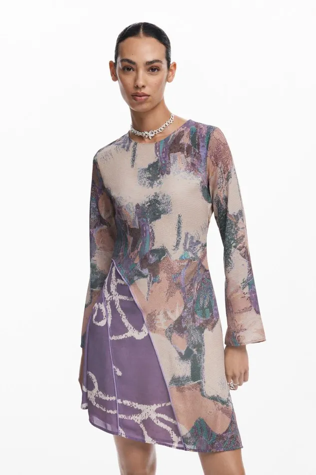 Women Dresses And Jumpsuits Desigual Asymmetric Printed Dress