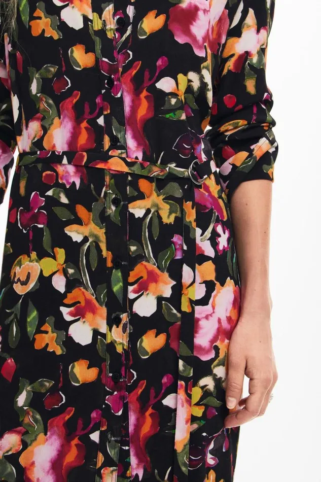 Women Dresses And Jumpsuits Desigual Floral Shirt Dress