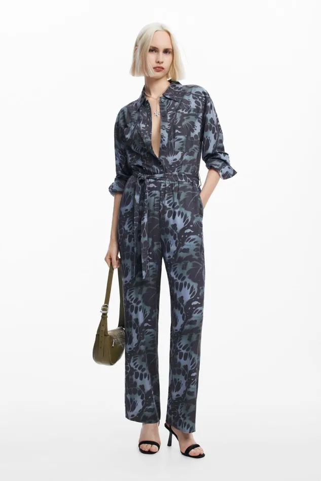 Women Dresses And Jumpsuits Desigual Flowy Printed Jumpsuit