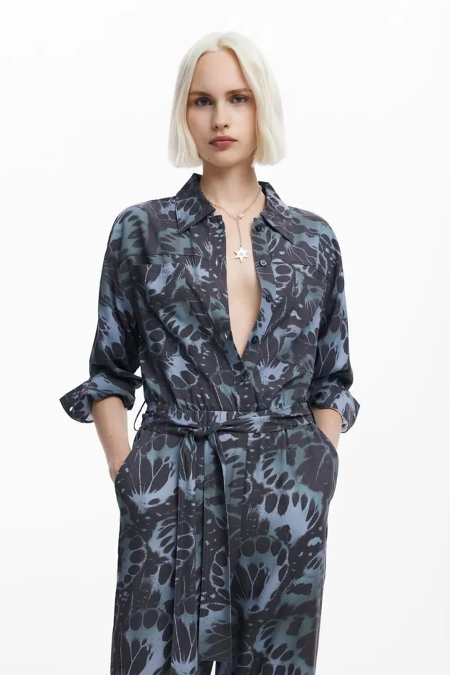 Women Dresses And Jumpsuits Desigual Flowy Printed Jumpsuit