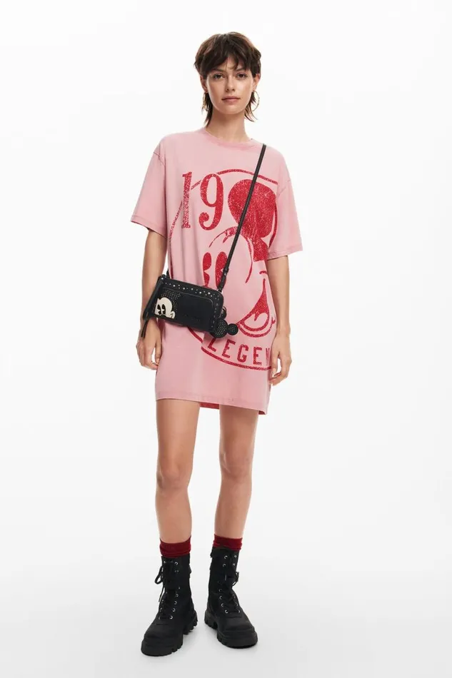 Women Dresses And Jumpsuits Desigual Short Dress Mickey Mouse