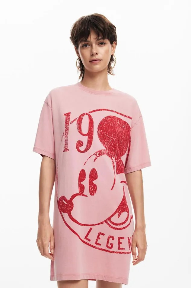 Women Dresses And Jumpsuits Desigual Short Dress Mickey Mouse