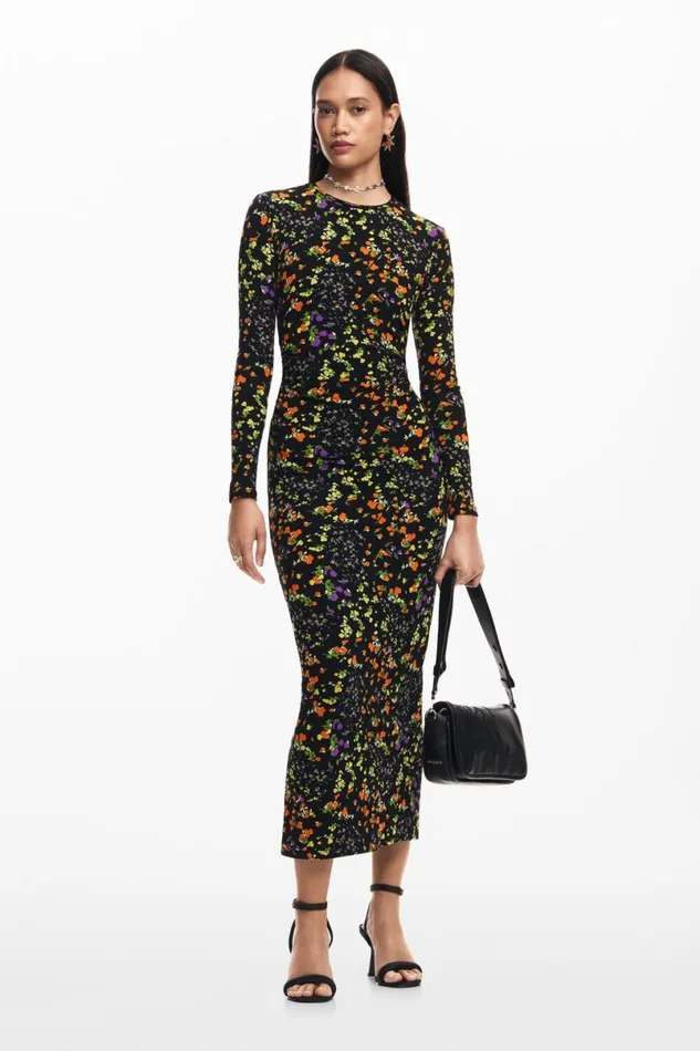 Women Dresses And Jumpsuits Desigual Slim Floral Dress