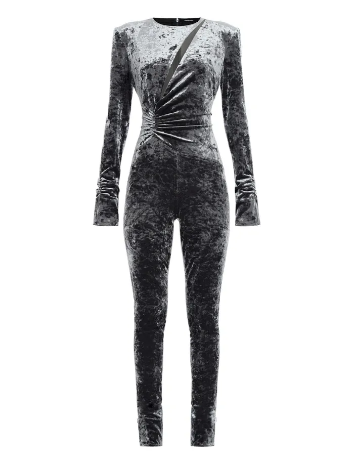 Women Dresses BCBG Booker Jumpsuit Stone Grey