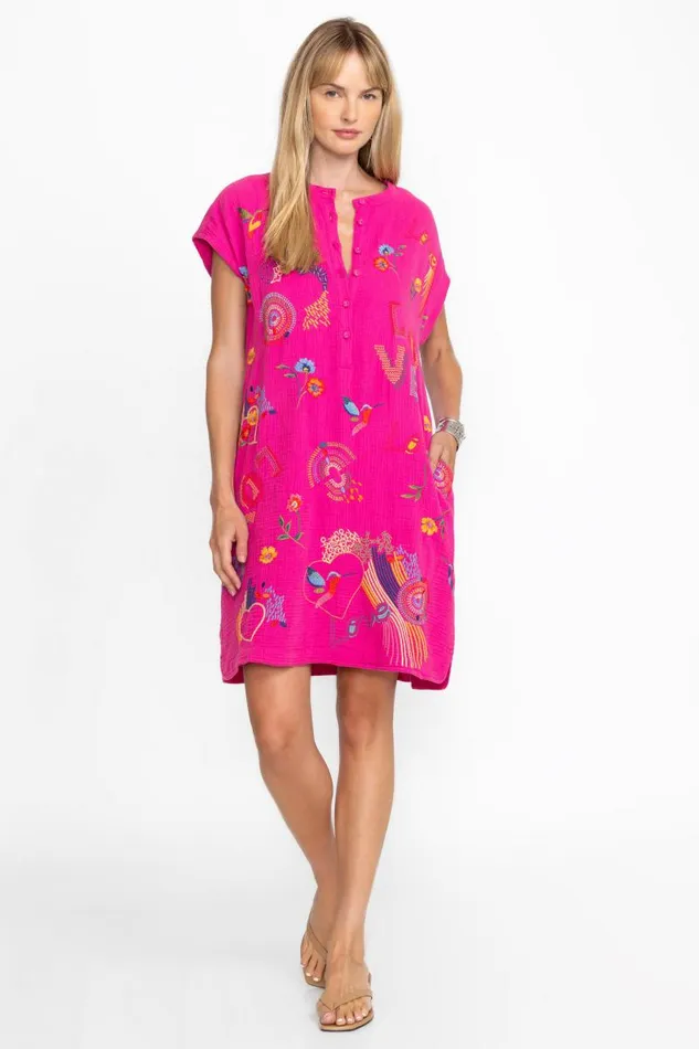 Women Dresses Johnny Was MISHTI DRESS Rose Violet