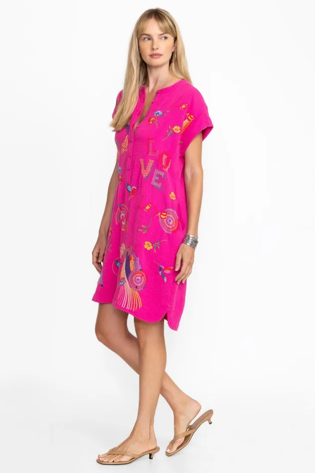 Women Dresses Johnny Was MISHTI DRESS Rose Violet