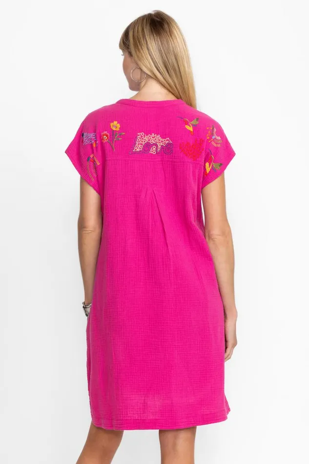 Women Dresses Johnny Was MISHTI DRESS Rose Violet