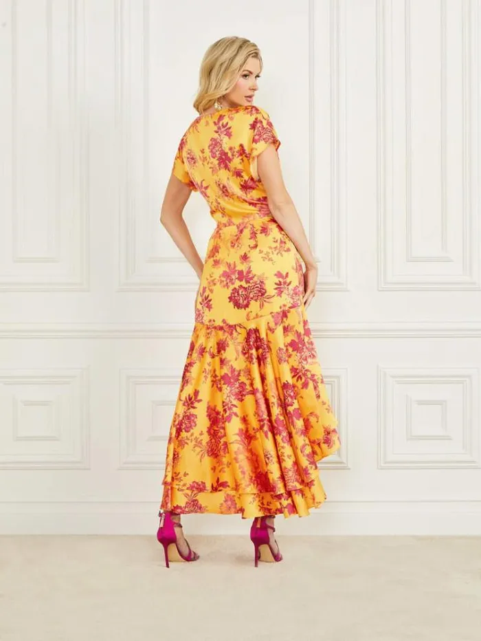 Women Dresses Marciano Emaya Midi Dress Eden Print Women Dresses Marciano Emaya Midi Dress Eden Print