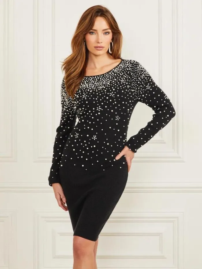 Women Dresses Marciano Kim Pearls Sweater Dress Downey Heather