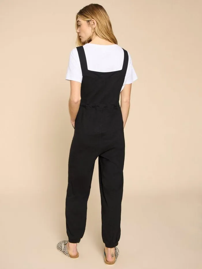 Women DRESSES White Stuff Daphne Jersey Dungaree Pure Black Women DRESSES White Stuff Daphne Jersey Dungaree Pure Black