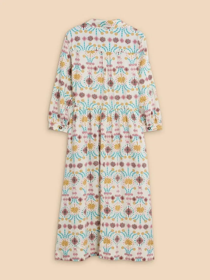 Women DRESSES White Stuff Hayden Linen Blend Shirt Dress Natural Print Women DRESSES White Stuff Hayden Linen Blend Shirt Dress Natural Print