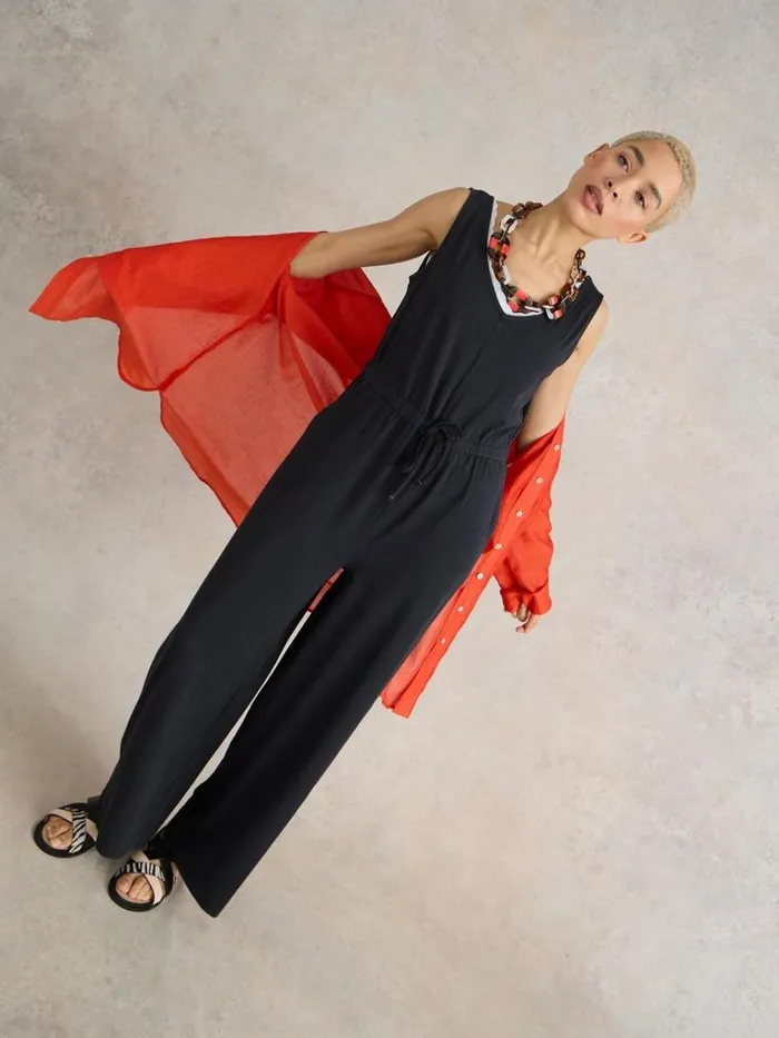 Women DRESSES White Stuff Jasmine Jersey Jumpsuit Charcoal Grey Women DRESSES White Stuff Jasmine Jersey Jumpsuit Charcoal Grey