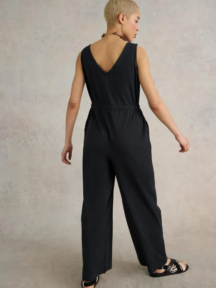 Women DRESSES White Stuff Jasmine Jersey Jumpsuit Charcoal Grey Women DRESSES White Stuff Jasmine Jersey Jumpsuit Charcoal Grey