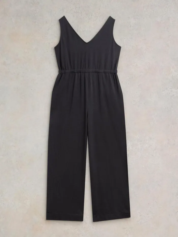 Women DRESSES White Stuff Jasmine Jersey Jumpsuit Charcoal Grey Women DRESSES White Stuff Jasmine Jersey Jumpsuit Charcoal Grey