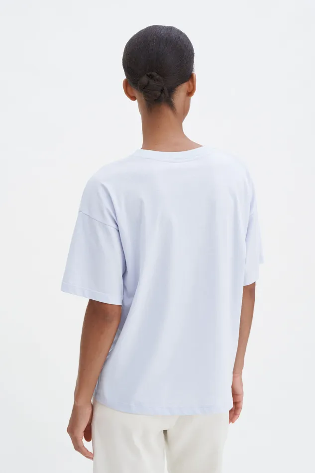 Women filippak Loose Fit Tee Mist Blue Tops and TShirts Women filippak Loose Fit Tee Mist Blue Tops and TShirts