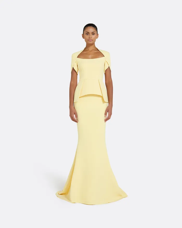 Women Gayeta Pale Primrose Skirt Pale Primrose Skirts Safiyaa