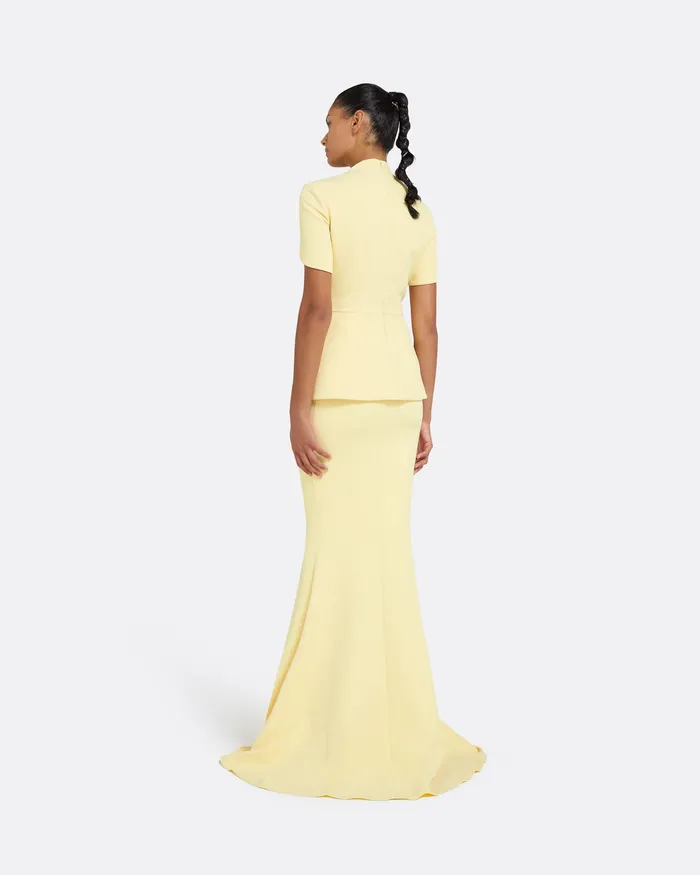 Women Gayeta Pale Primrose Skirt Pale Primrose Skirts Safiyaa