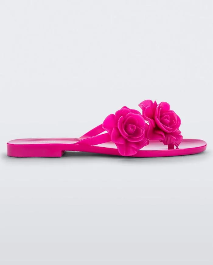 Women Harmomic Squared Garden Pink Melissa Flip Flops