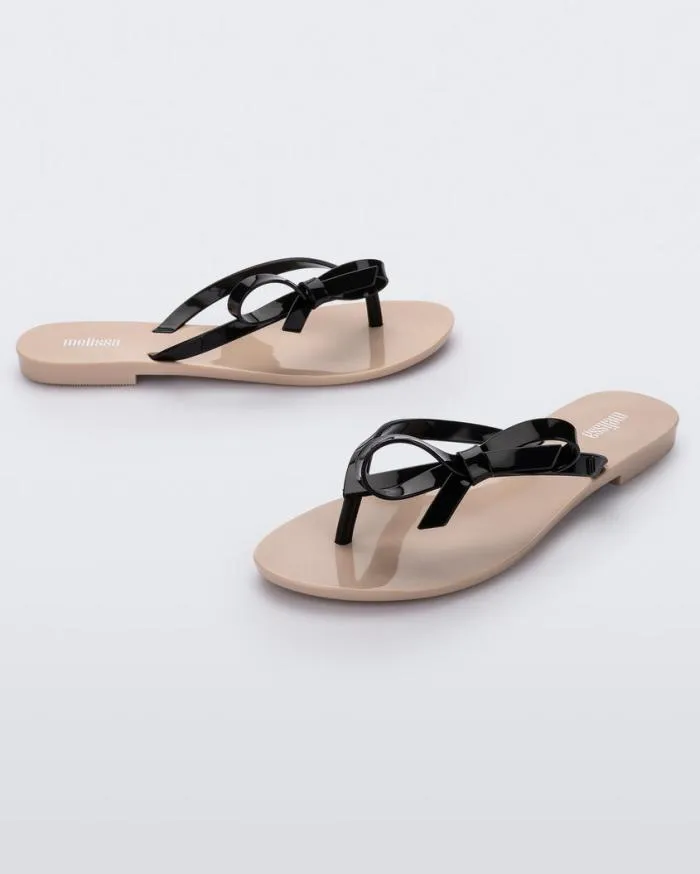 Women Harmonic Sweet Beigeblack Melissa Flip Flops
