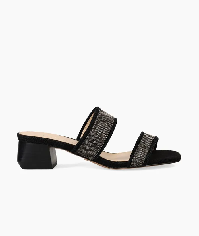Women Iona Slide 8211 Black Pelle Moda Low Heels