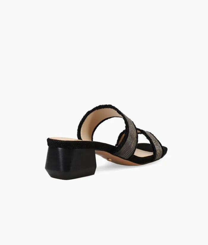Women Iona Slide 8211 Black Pelle Moda Low Heels Women Iona Slide 8211 Black Pelle Moda Low Heels