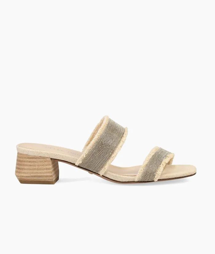 Women Iona Slide 8211 Natural Pelle Moda Low Heels