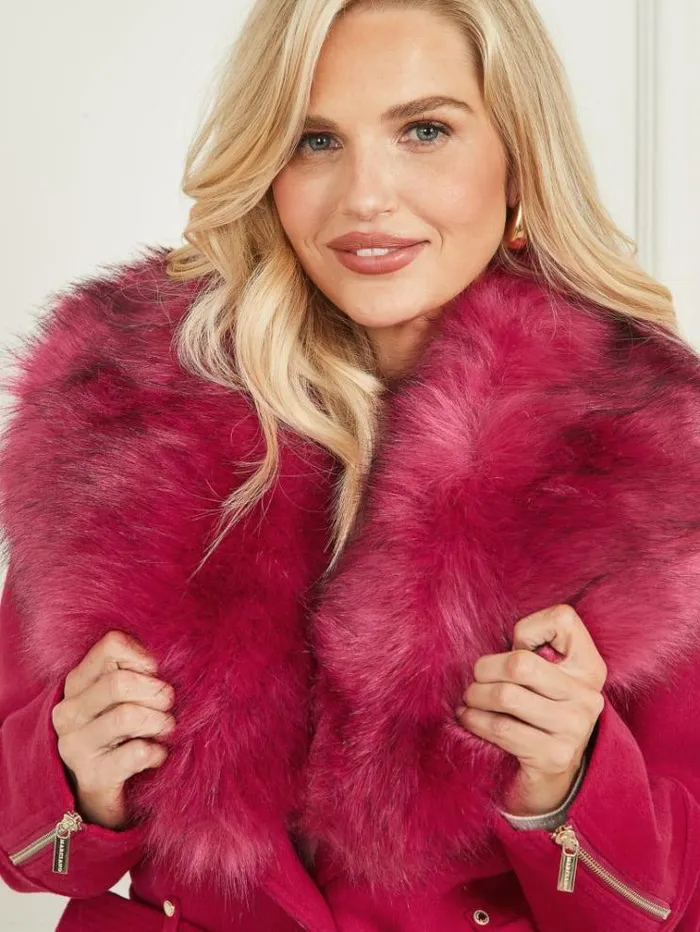 Women Jackets Marciano Alice WoolBlend Coat Viva Pink Women Jackets Marciano Alice WoolBlend Coat Viva Pink