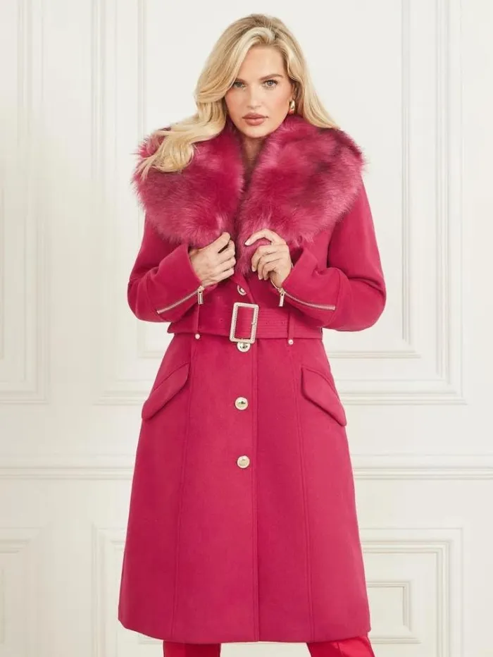 Women Jackets Marciano Alice WoolBlend Coat Viva Pink Women Jackets Marciano Alice WoolBlend Coat Viva Pink