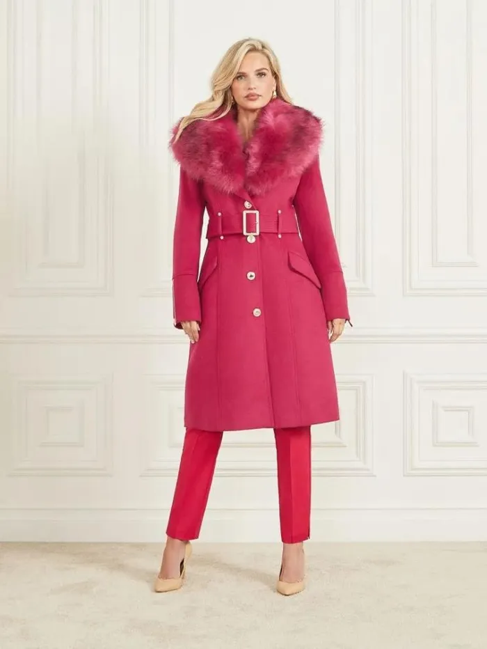 Women Jackets Marciano Alice WoolBlend Coat Viva Pink Women Jackets Marciano Alice WoolBlend Coat Viva Pink