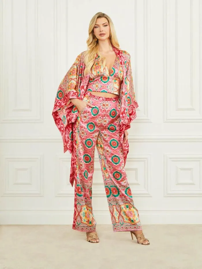 Women Jackets Marciano Babylon Satin Kimono Babylon Blanket Print Women Jackets Marciano Babylon Satin Kimono Babylon Blanket Print