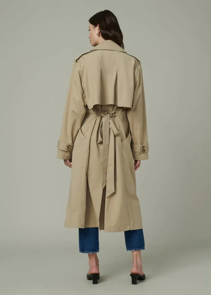Women Jackets Outerwear Joe039s Jeans THE ELIZABETH TRENCH COAT Biscotti