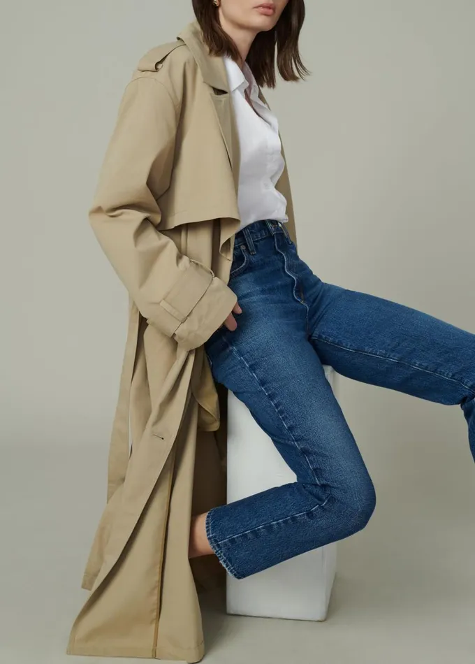 Women Jackets Outerwear Joe039s Jeans THE ELIZABETH TRENCH COAT Biscotti