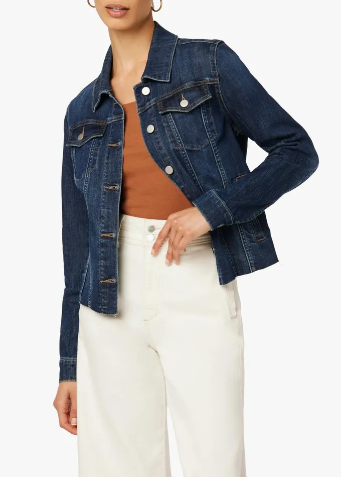 Women Jackets Outerwear Joe039s Jeans THE RELAXED JACKET WITH RAW HEM Carolyn