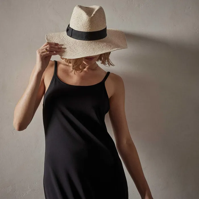 WOMEN James Perse DRESSESJUMPSUITS Matte Jersey Tank Dress Black