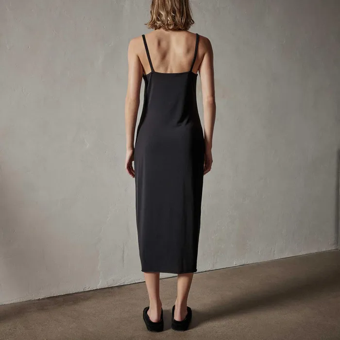 WOMEN James Perse DRESSESJUMPSUITS Matte Jersey Tank Dress Black