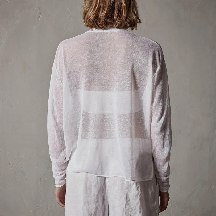 WOMEN James Perse NOVELTY TOPS Soleil Linen Polo White