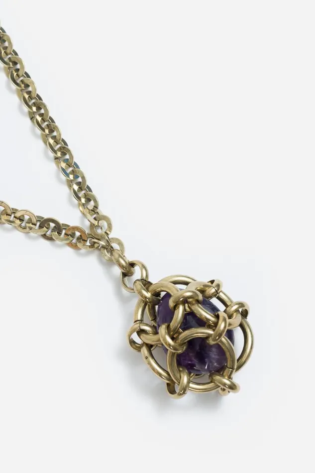 Women Jewelry Johnny Was CAGED STONE NECKLACE Gold Women Jewelry Johnny Was CAGED STONE NECKLACE Gold