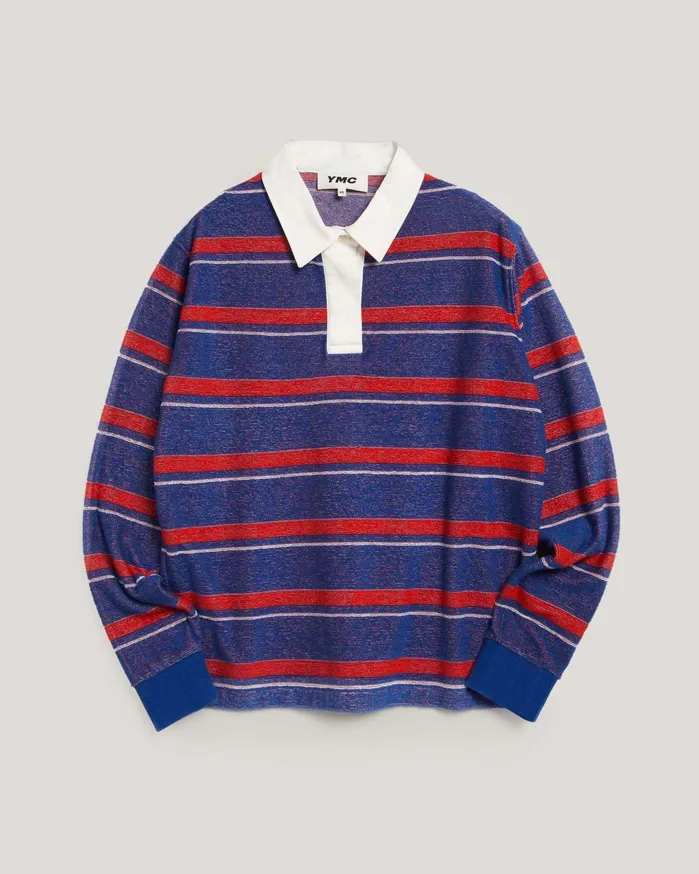 Women JJ Rugby Sweatshirt Multi Stripe YMC Tops and TShirts