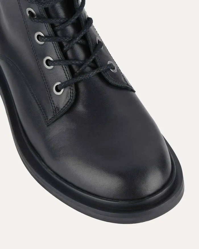 Women jomercer Darwin flat ankle boots black leather ANKLE BOOTS Women jomercer Darwin flat ankle boots black leather ANKLE BOOTS