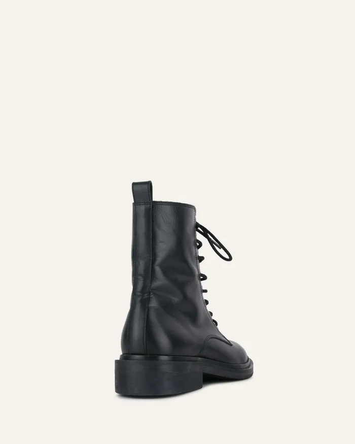Women jomercer Darwin flat ankle boots black leather ANKLE BOOTS Women jomercer Darwin flat ankle boots black leather ANKLE BOOTS