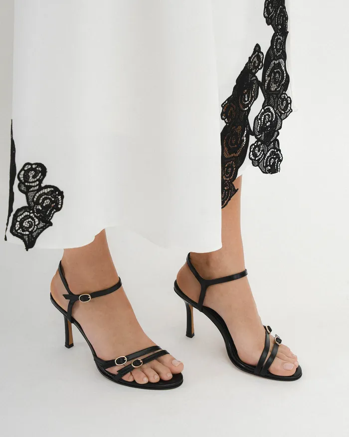 Women jomercer Romy high heels black leather HIGH HEELS Women jomercer Romy high heels black leather HIGH HEELS