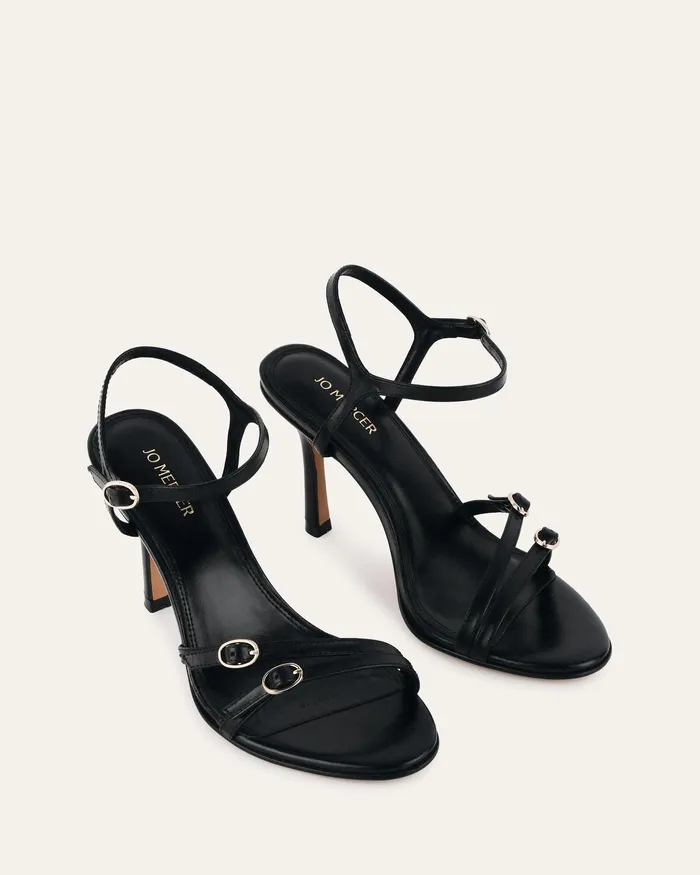 Women jomercer Romy high heels black leather HIGH HEELS Women jomercer Romy high heels black leather HIGH HEELS