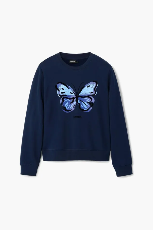 Women Jumpers Desigual Butterfly Sweatshirt