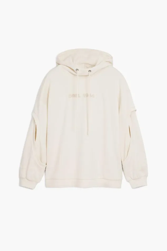 Women Jumpers Desigual Oversized Sweatshirt With Sleeve Slits