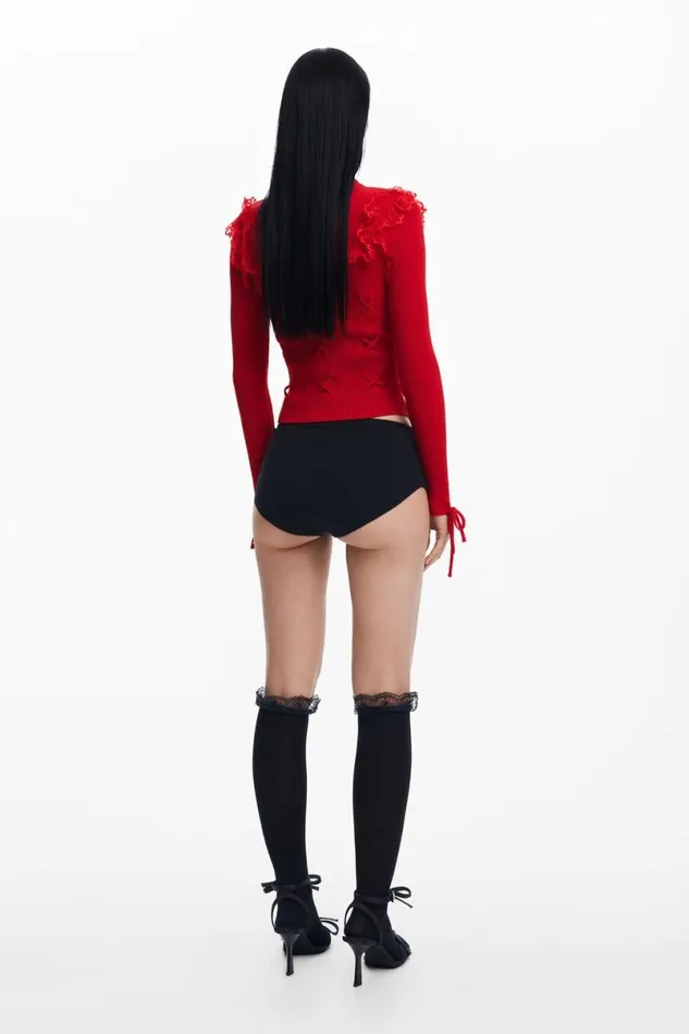 Women Jumpers Desigual Queen Sweater Mara Escot