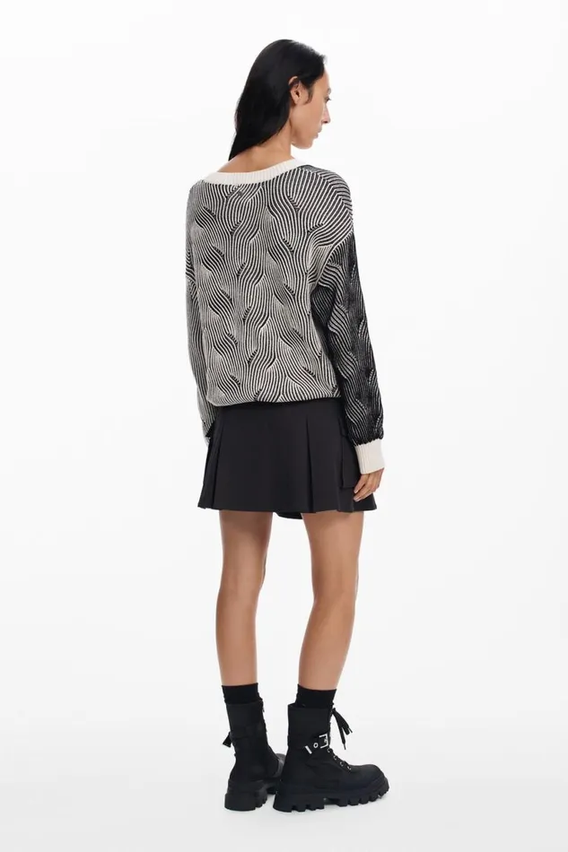 Women Jumpers Desigual Ribbed Sweater