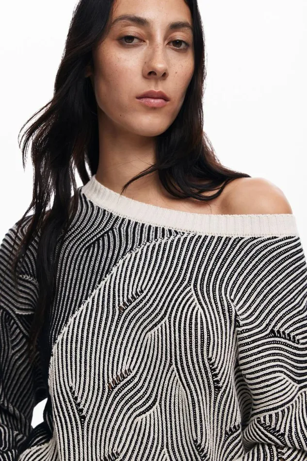 Women Jumpers Desigual Ribbed Sweater